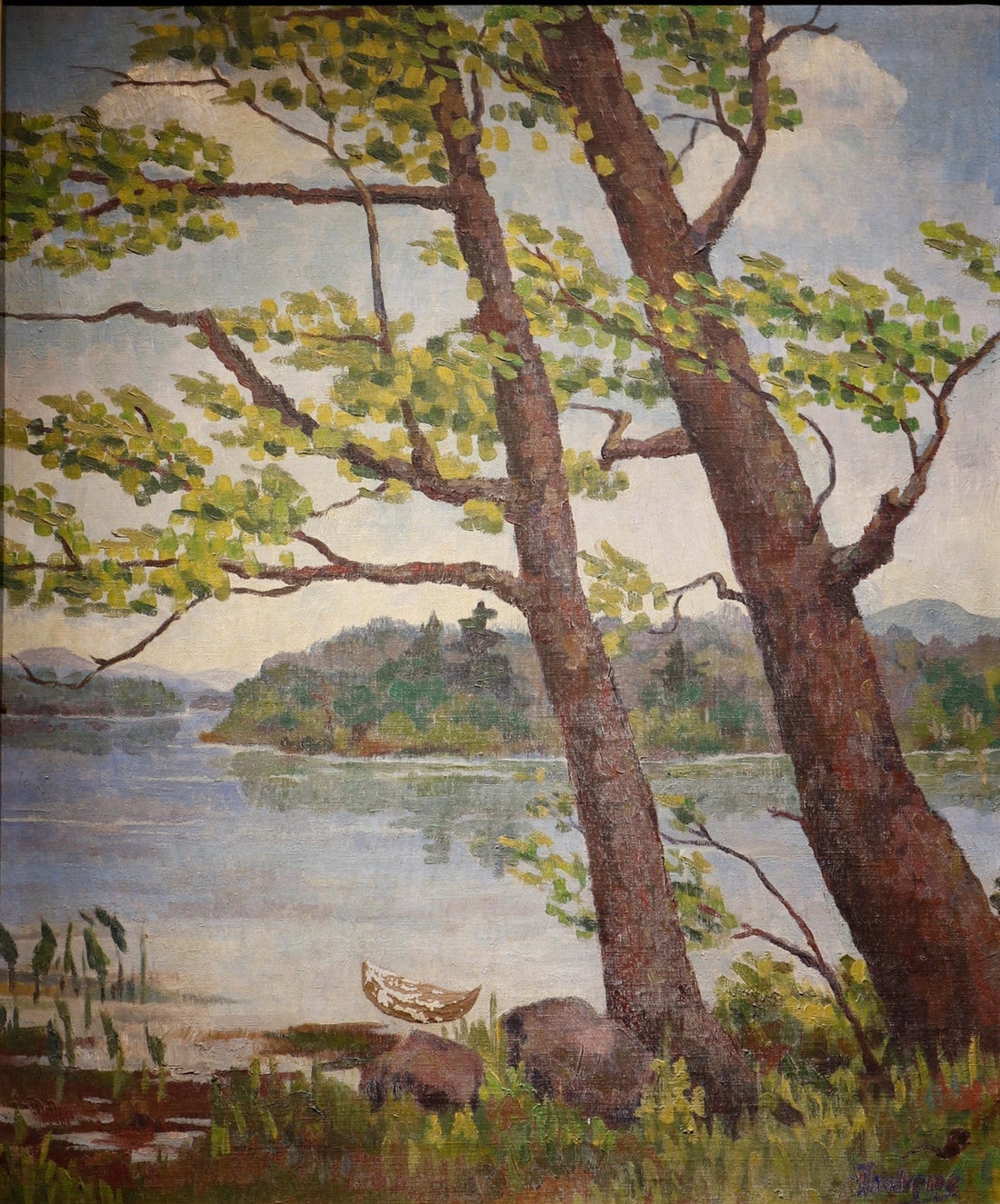 Birches in the Breeze by Robert Andrews