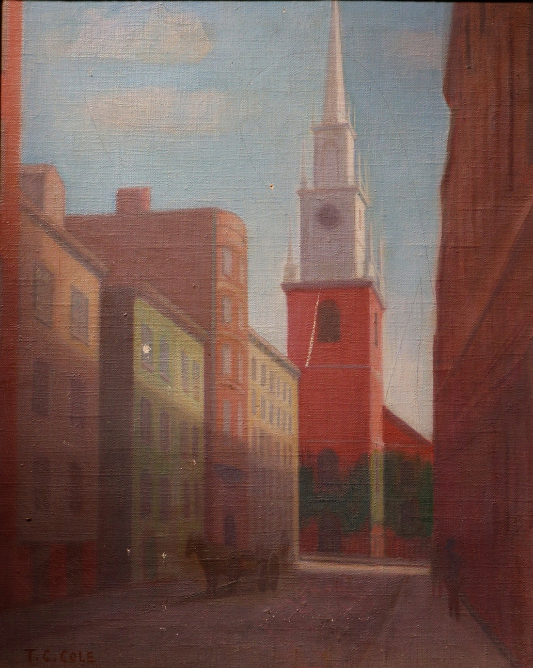 Old North Church by Thomas Casilear Cole