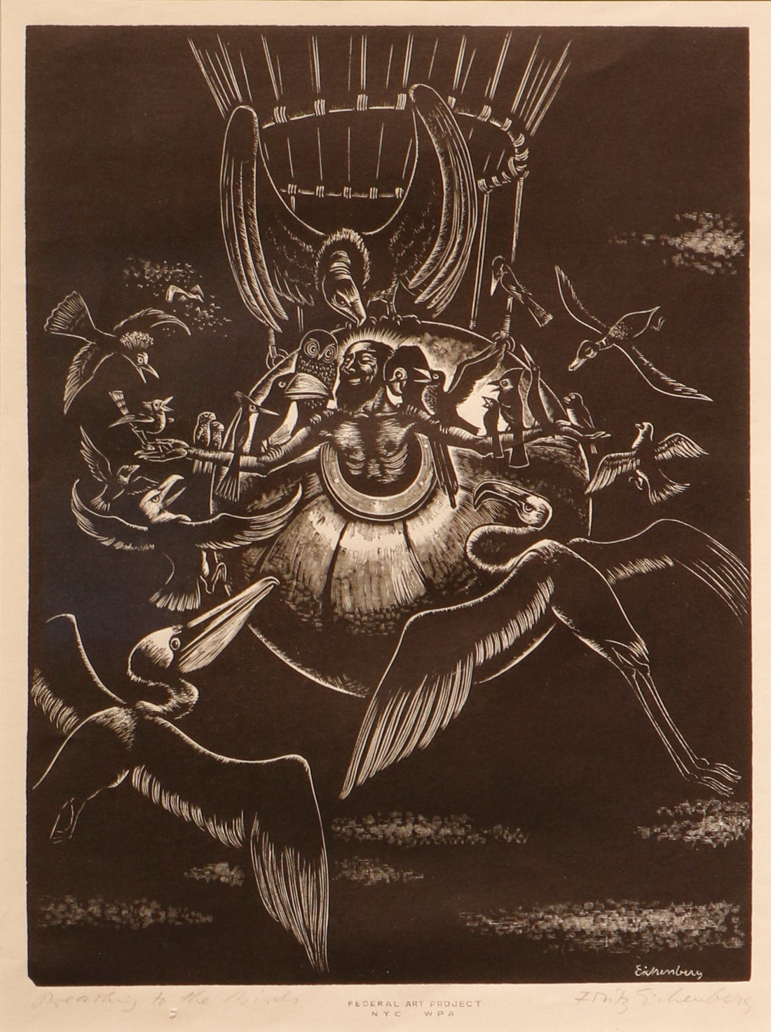 Preaching to the Birds by Fritz Eichenberg