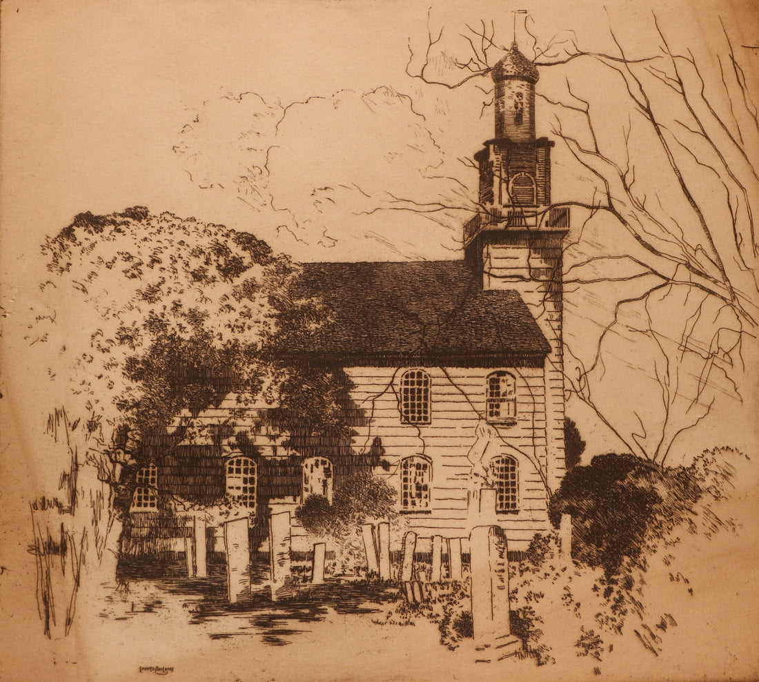 Church Graveyard by Leon Foster Jones
