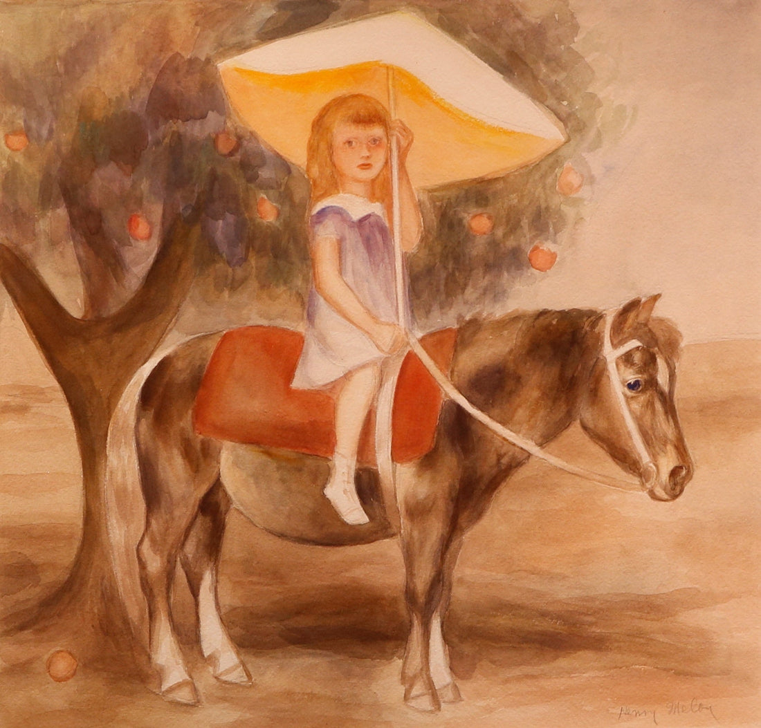 Girl and Pony by Henry J. Meloy