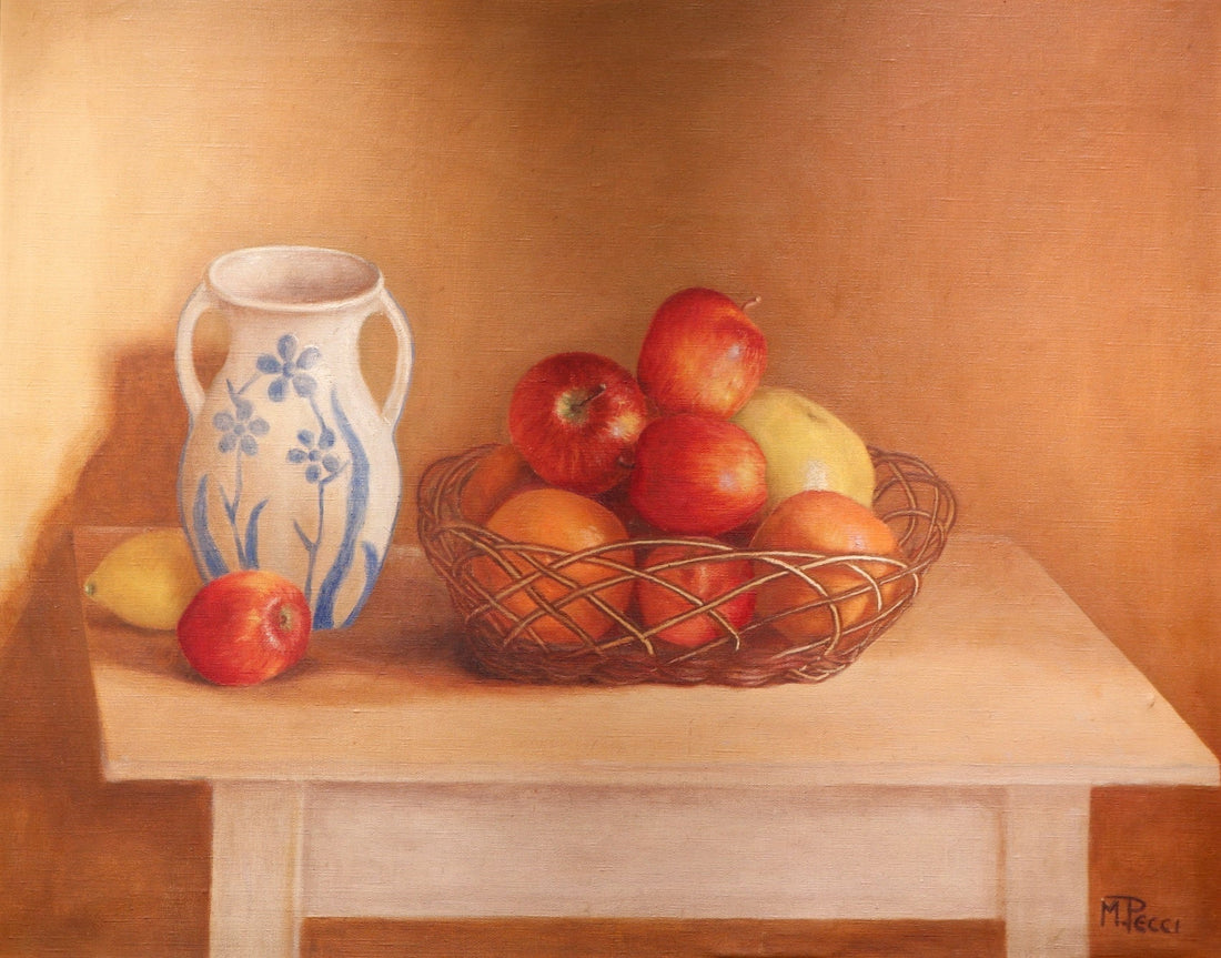 Fruit in a Basket by Mario Pecci
