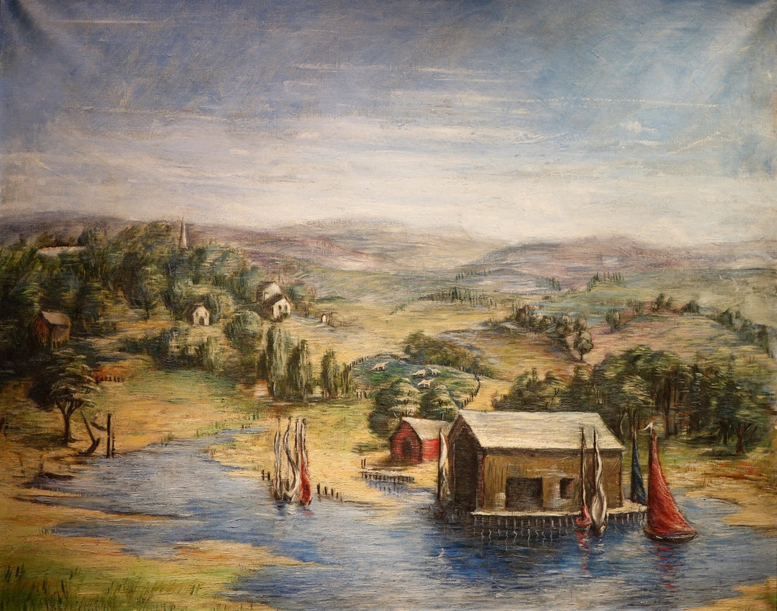 Sharp, John (1911-1966) "Deserted Wharf"