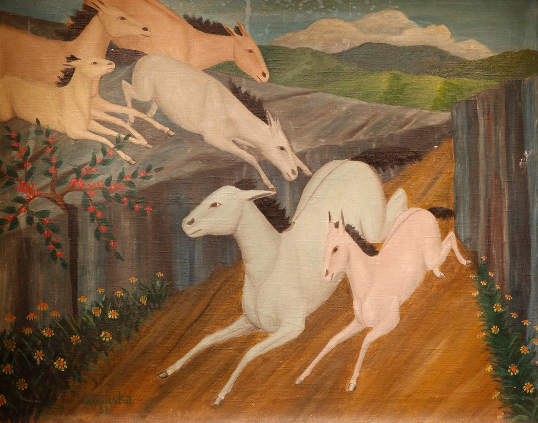 Wild Horses on a Dale by Lawrence H. Lebduska