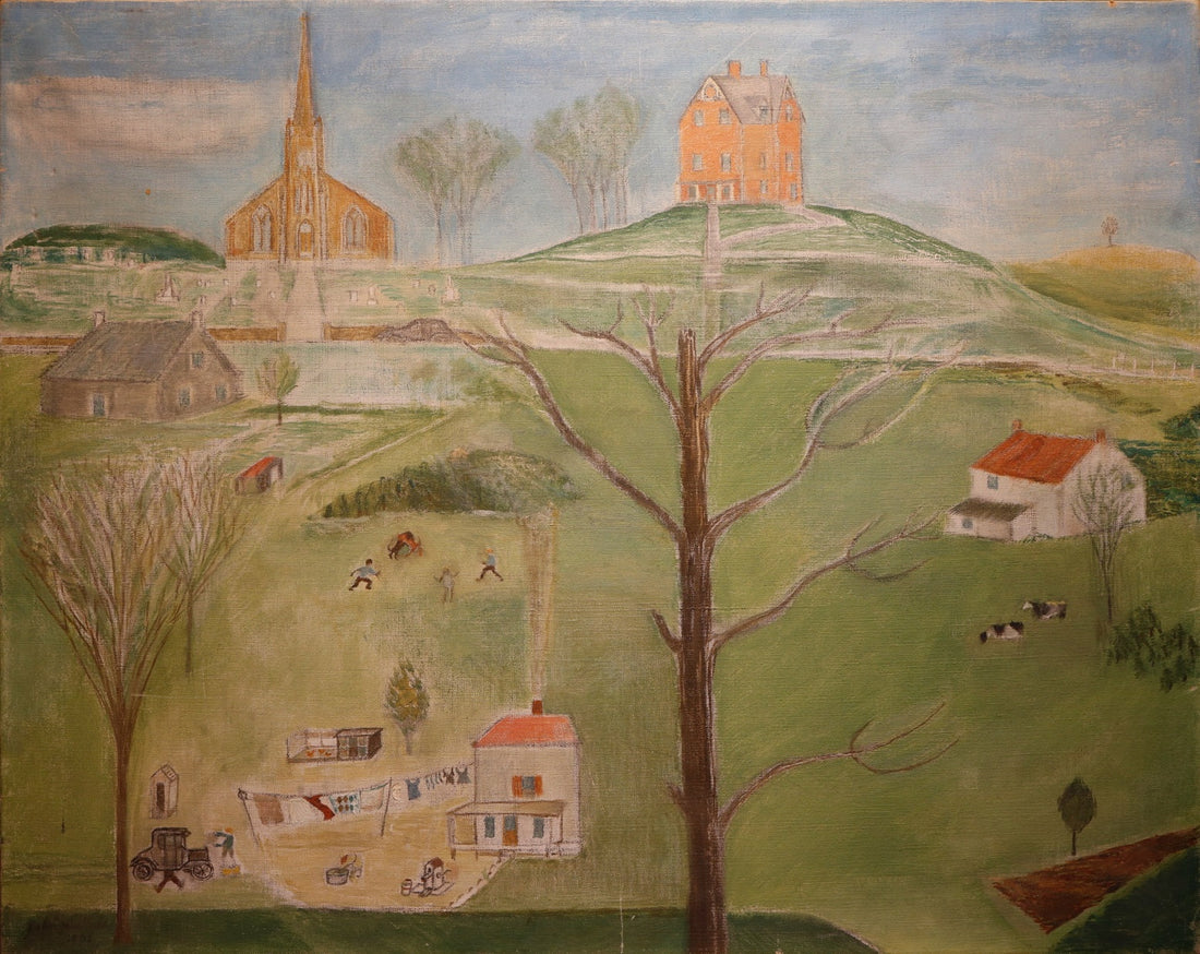 Nichols, John Crampton (1899-1963) "Wash Day in the Country"