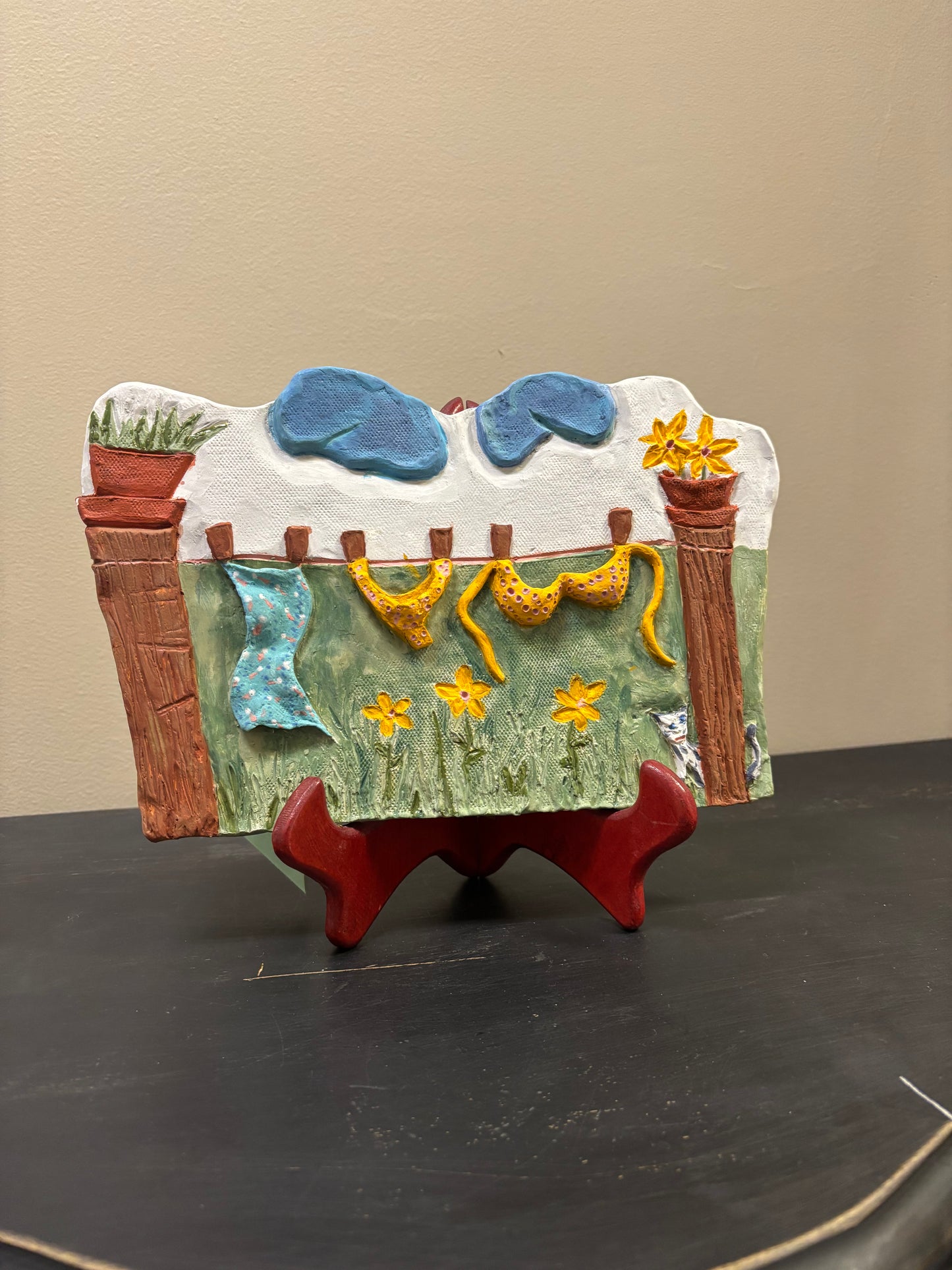 Ceramic Bikini Plaque