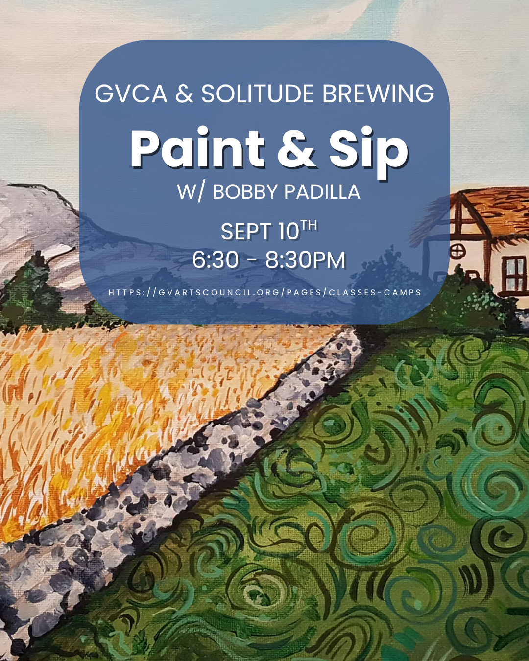 Paint & Sip at Solitude Brewing | Celtic Cottage Painting Event | Sept 10th