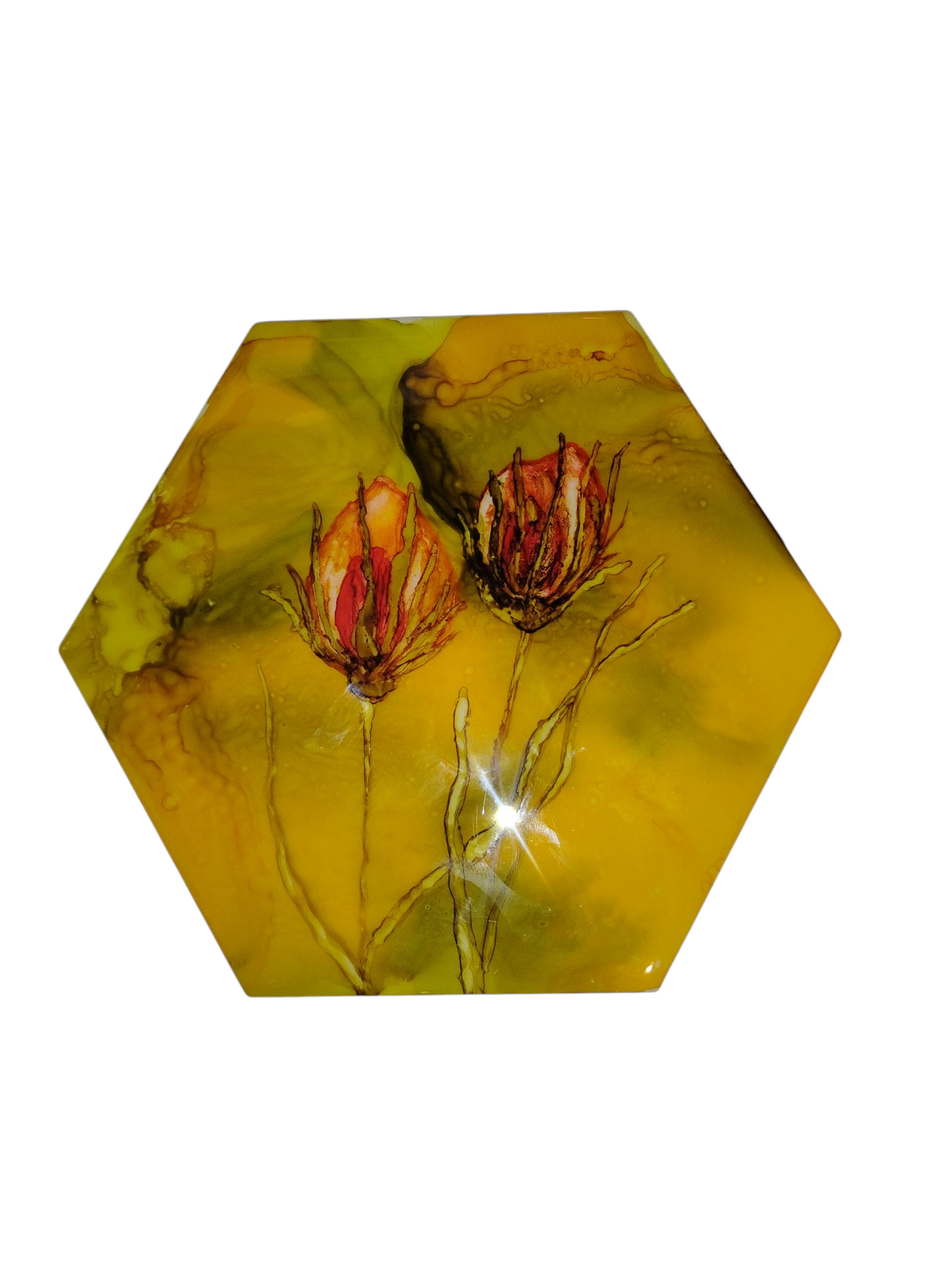 Alcohol Ink Tile